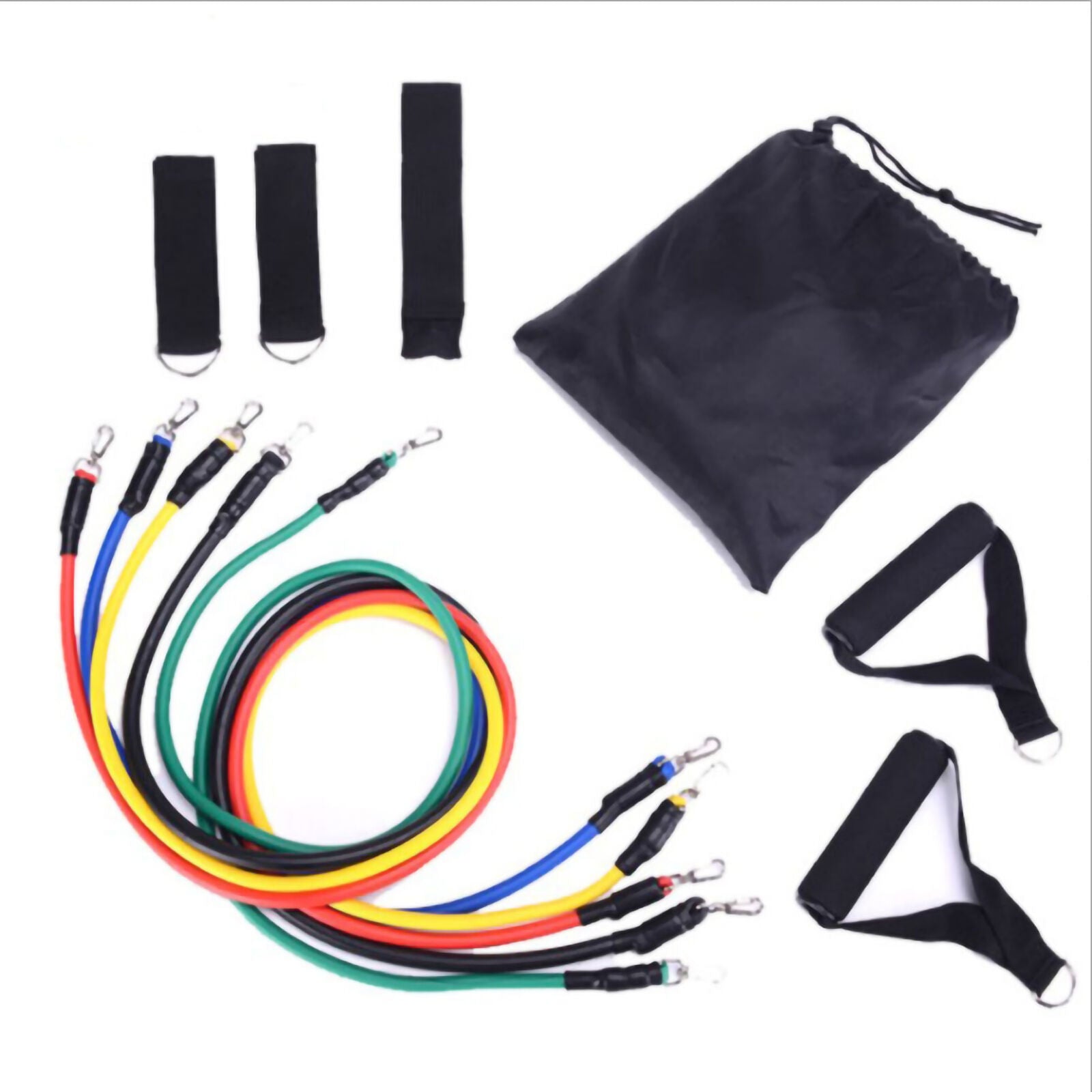 11Pcs/Set Latex Resistance Bands Multifunction Elastic Exercise Resistance Bands